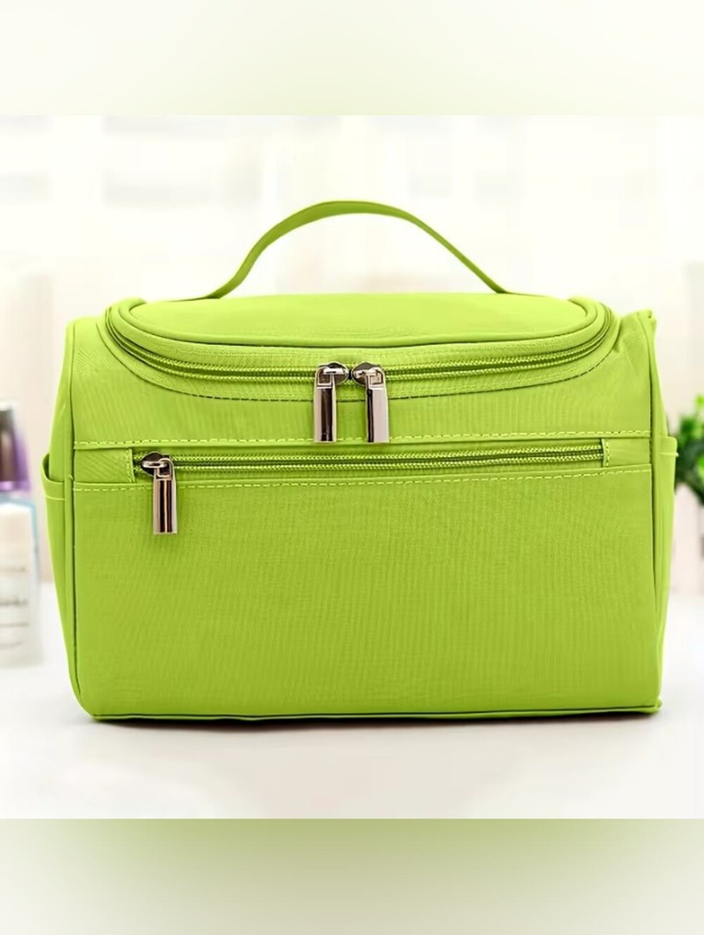 Travel Toiletries Makeup Cosmetics Wash Bag Holder GREEN